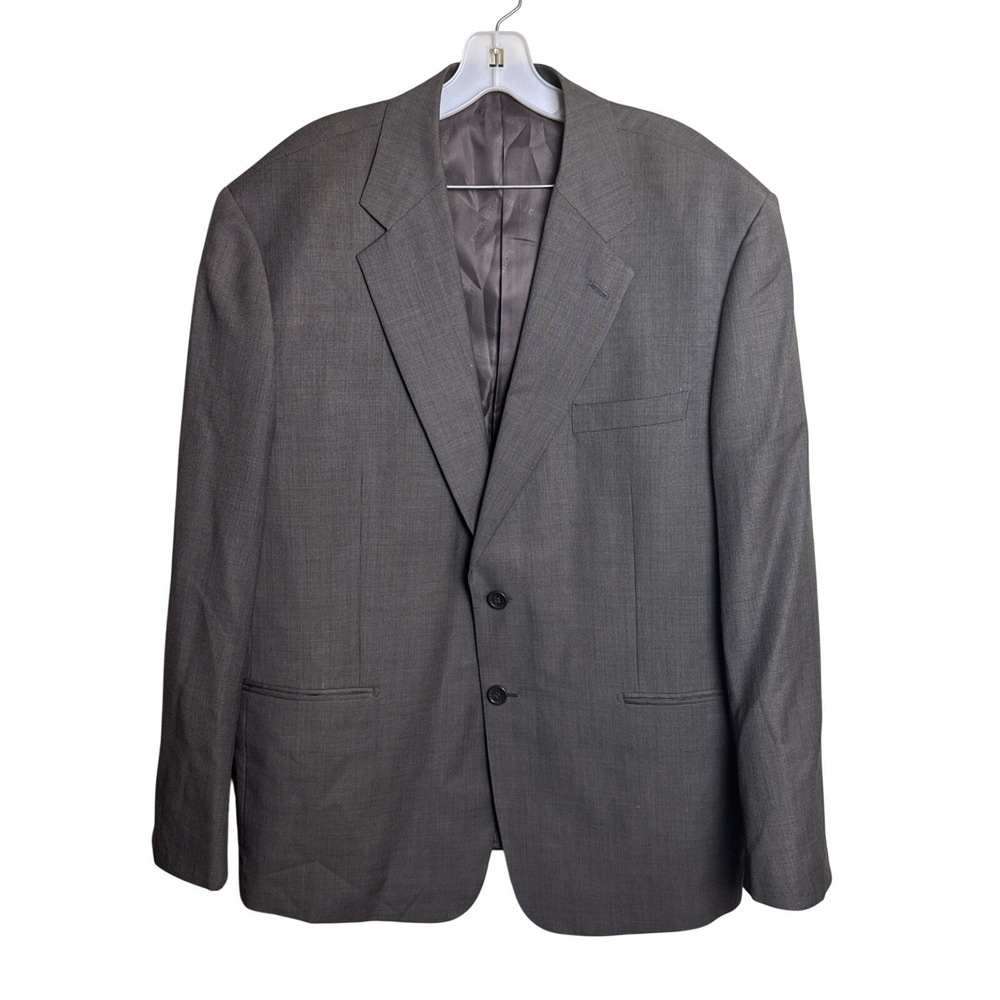 Richard Harris Men 44R Blazer Brown Wool Blend 2 Button Sport Coat Suit Jacket